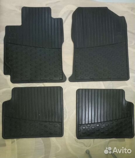 Автомобильные коврики резиновые toyota corolla 120