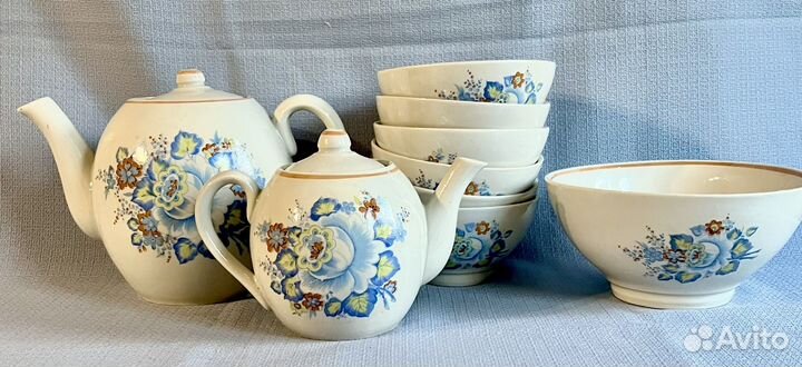 Сервиз чайный 22 предм. Ю-Уральский Кузяевский з-д