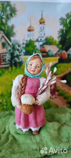 Ватные елочные игрушки