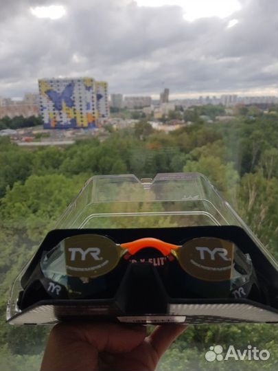 Очки TYR tracer-x elite racing mirrored новые