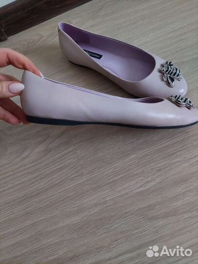 Балетки кожаные мягкие 38р