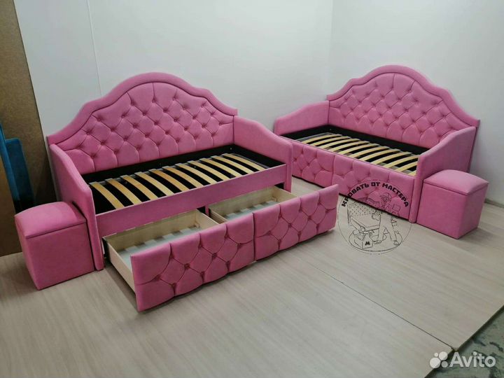 Детская кровать от 3 лет с бортиками