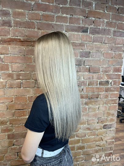 Волосы для наращивания 50 см блонд, русый