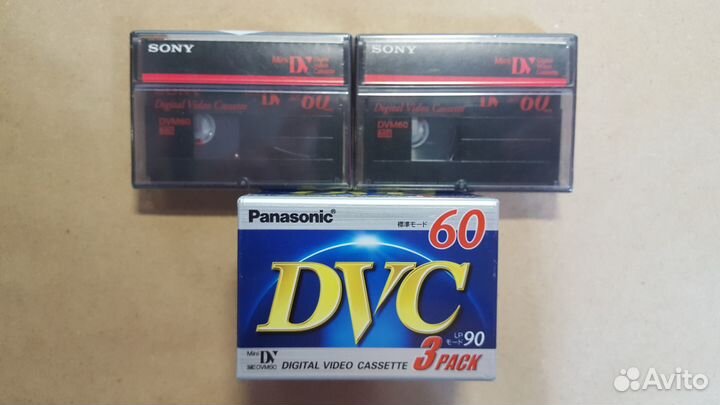 Видеокассеты miniDV в упаковке