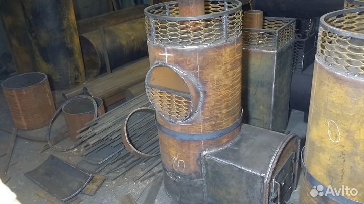 Печь Вертикальная из трубы 530 мм