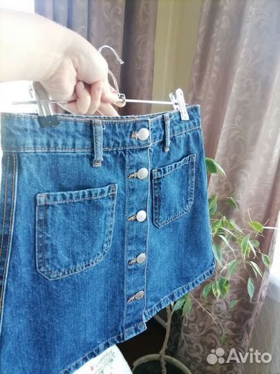 Джинсовая юбка bershka