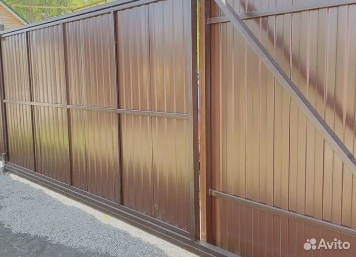 Ворота в коттедж 3500*2000