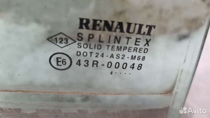 Стекло задней правой двери Сценик 2