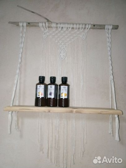 Полка кашпо макраме ручная работа