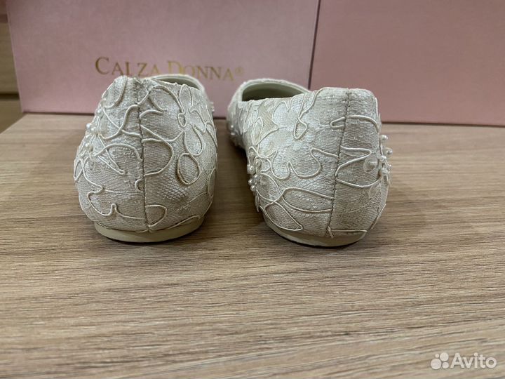 Туфли Calza Donna свадебные 37 размер