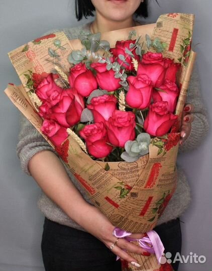 Букет 25 роз Эквадор доставка