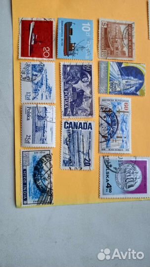 Почтовые марки, корабли