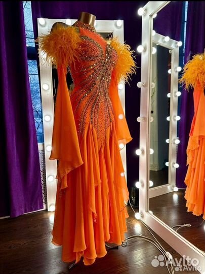 Платье для бальных танцев стандарт