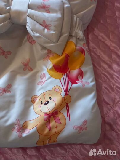 Конверт на выписку для девочки б/у