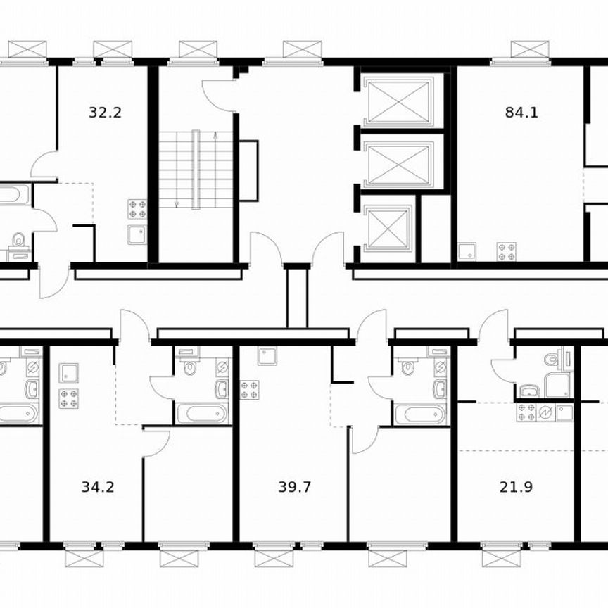 1-к. квартира, 32,2 м², 18/19 эт.