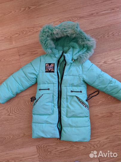 Куртка зимняя для девочки 116 см 5-6 лет