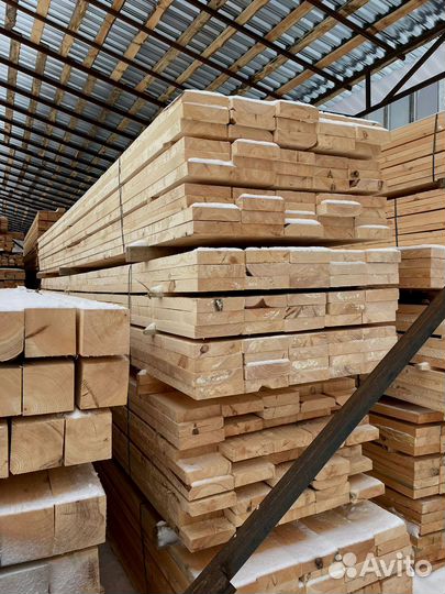 Брус обрезной 100х100х6000мм с доставкой