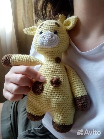 Вязаные игрушки Жирафик