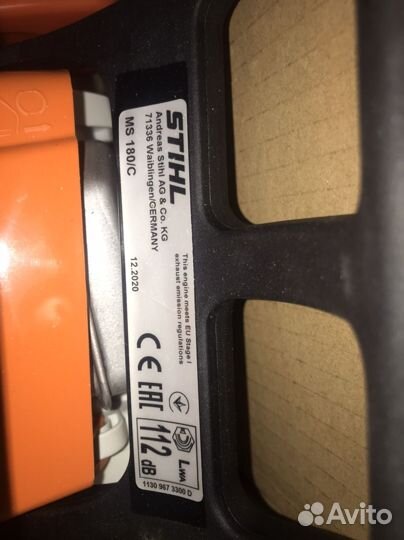 Бензопила stihl ms 180 c