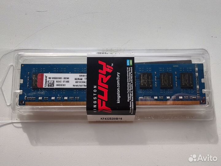 Оперативная память Kingston DDR3 2x8Gb 1600Mhz