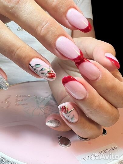 Наращивание ногтей акрил. Маникюр, педикюр. Шеллак