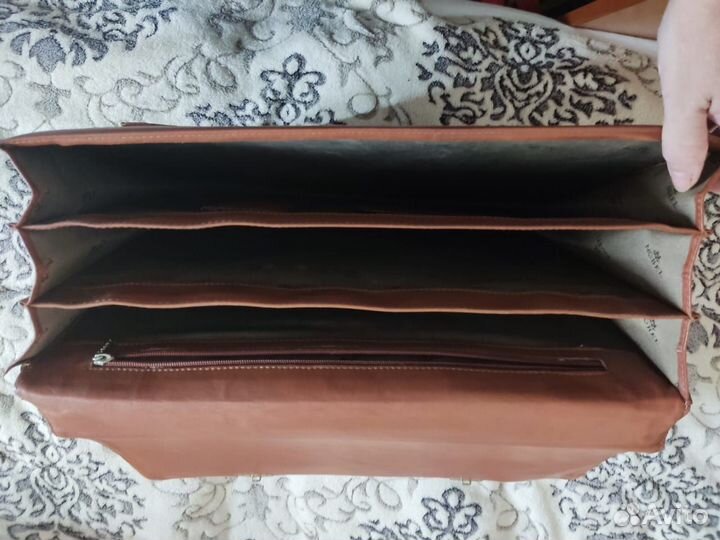 Мужской кожаный портфель Nobel