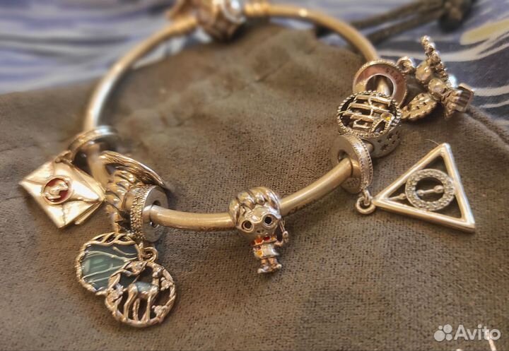 Браслет и Серебряные Шармы Гарри Поттер