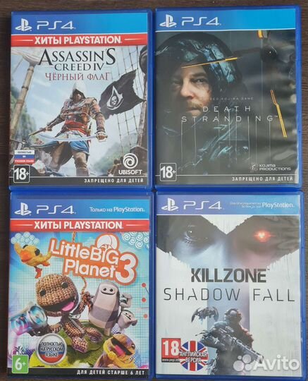 Игры для приставок ps4