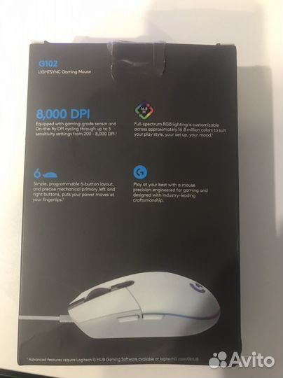 Мышь logitech g102 новая