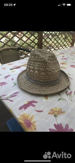 Шляпа соломенная детская от 3 до 7 лет