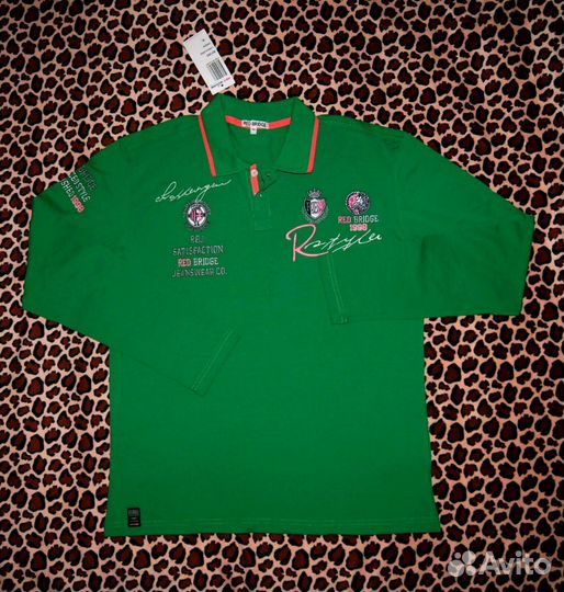 Новый мужской лонгслив - поло Red Bridge XL/52