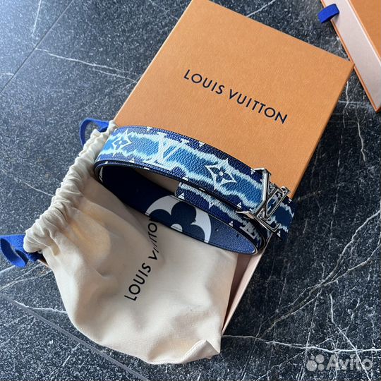 Louis vuitton ремень двусторонний оригинал