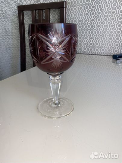 Бокал цветной хрусталь