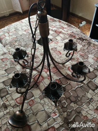 Люстра бронза