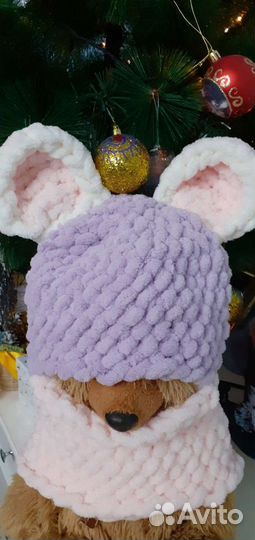 Шапка балаклава зимняя новая ручная работа