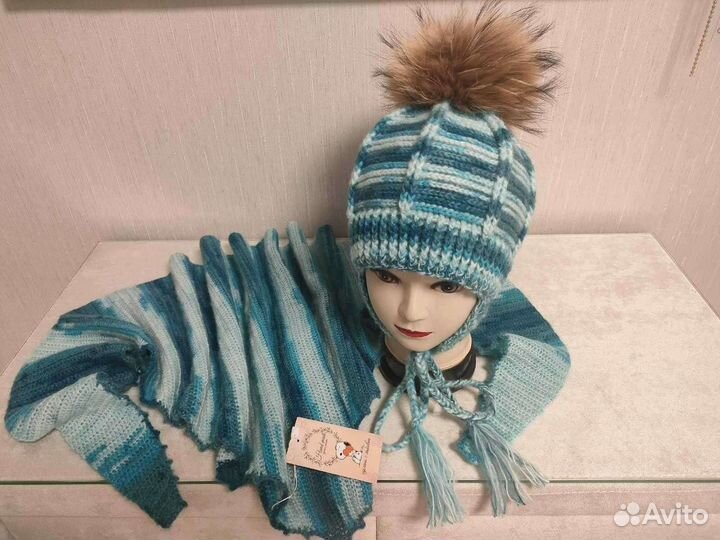 Шапка и шарф бактус