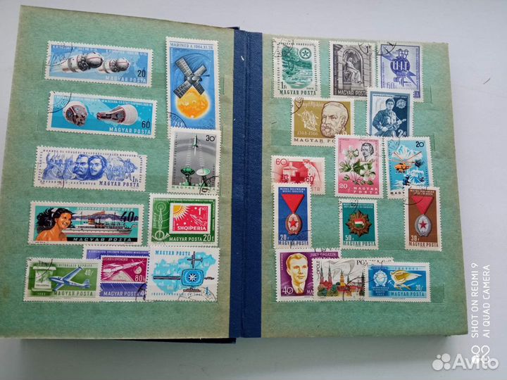 Марки коллекционные с альбомом