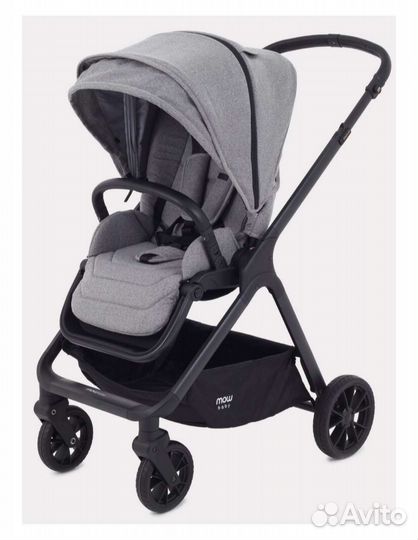 Прогулочная коляска mowbaby Move Silver