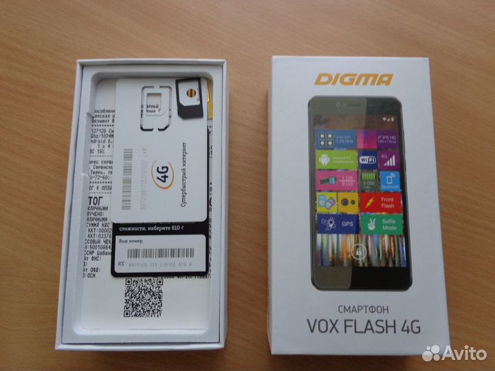 DIGMA Vox Flash 4G, 8 ГБ