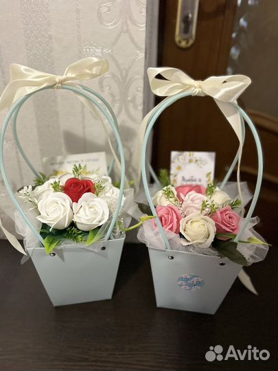 Декоративное мыло букет из роз/мыльные цветы