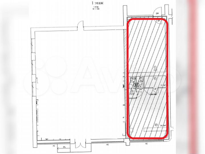 Помещение свободного коммерческого назначения, 96
