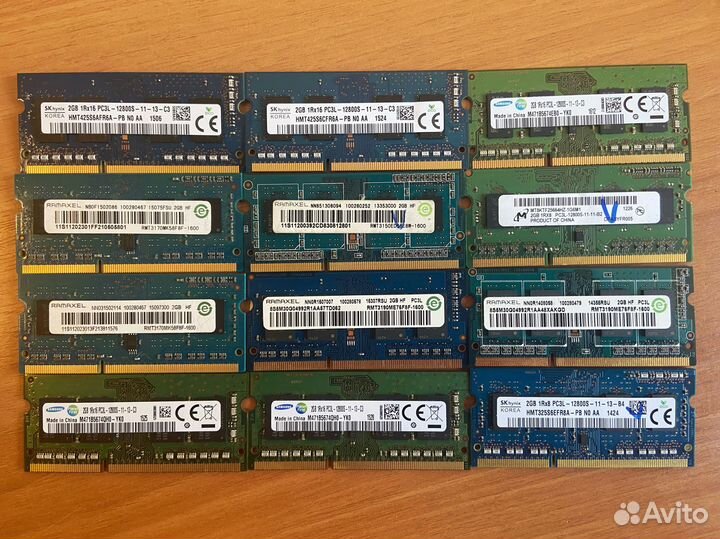 Оперативная память для ноутбука DDR3/DDR4