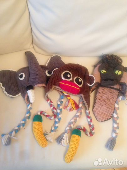 Шапки вязаные