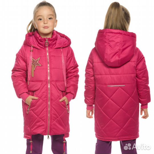 Демисезонное пальто для девочки 98-110