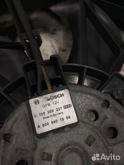 Вентилятор 380w w210 Mercedes