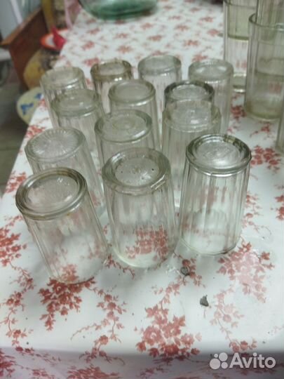 Стаканы,рюмки граненые и тонкие