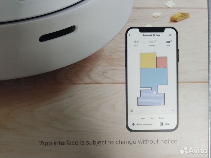 Робот пылесос xiaomi Roborock s6 pure белый