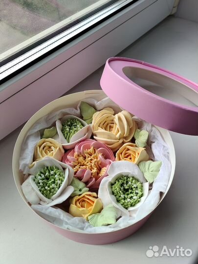 Сладкий букет из зефира