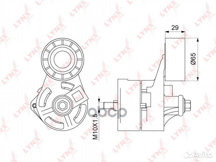 Ролик натяжной навесного оборудования LCV ford