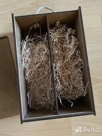 Коробка подарочная деревянная для бутылок